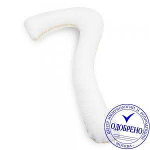 Ортопедическая подушка для всего тела Семерка — искусственный лебяжий пух для сна